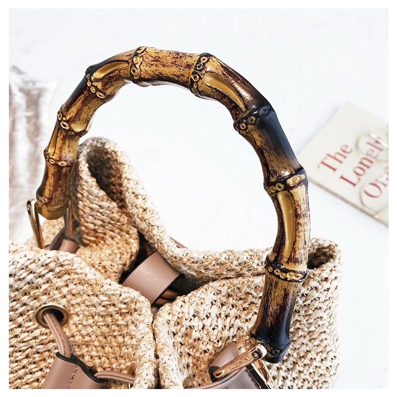 Bourse de Luxe en Paille Naturelle