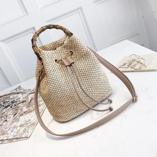 Bourse de Luxe en Paille Naturelle