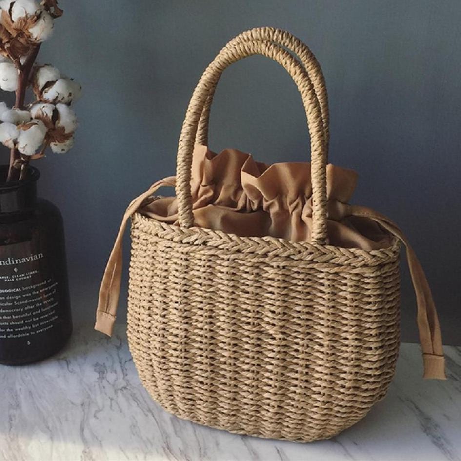 Cabas en Paille de Petite Taille