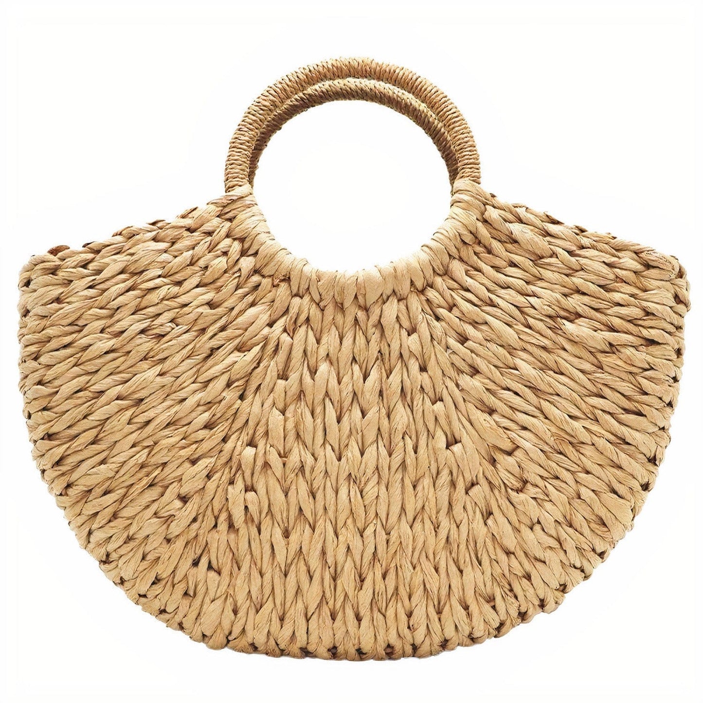 Cabas en Paille Tressée Marron