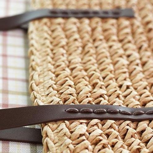 Cabas Paille avec Fermeture - Collection Exotique