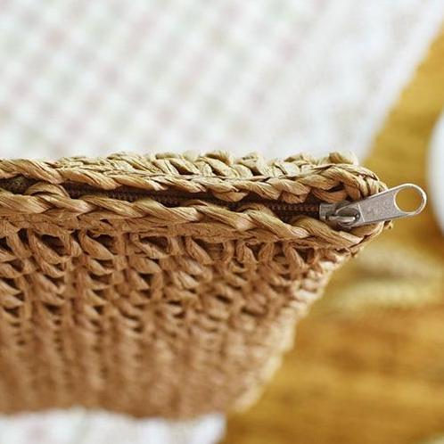 Cabas Paille avec Fermeture - Collection Exotique
