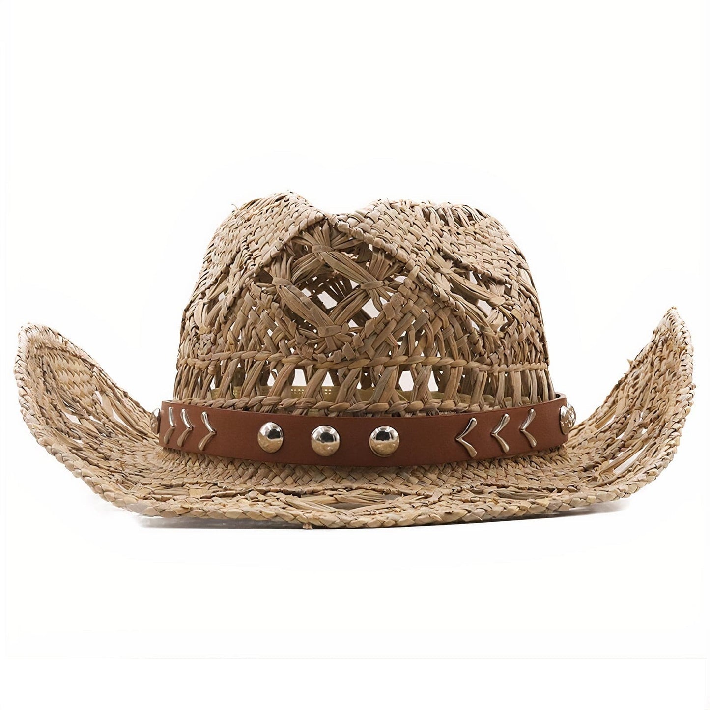 Chapeau de Cowgirl en Paille Tressée