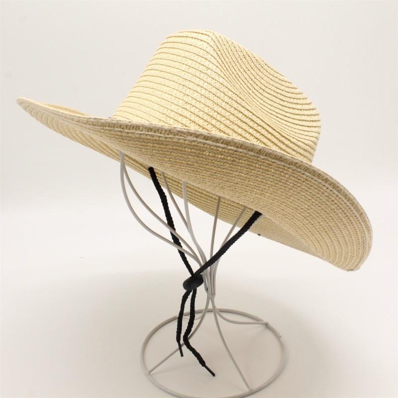 Chapeau de Paille Authentique avec Ficelle
