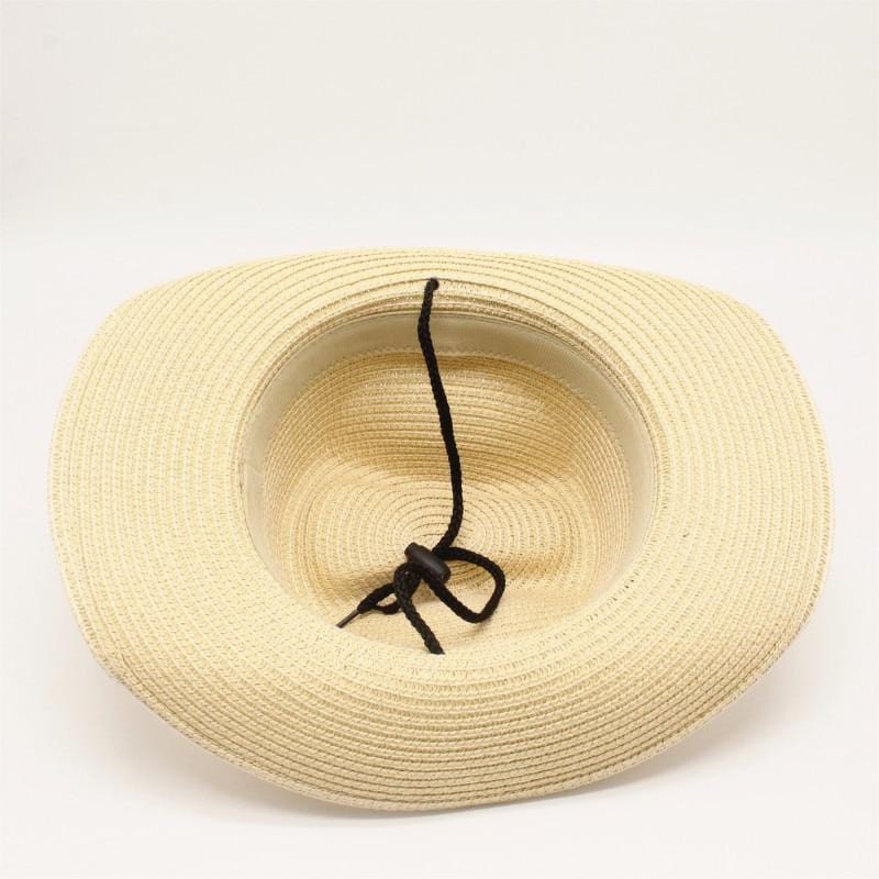 Chapeau de Paille Authentique avec Ficelle