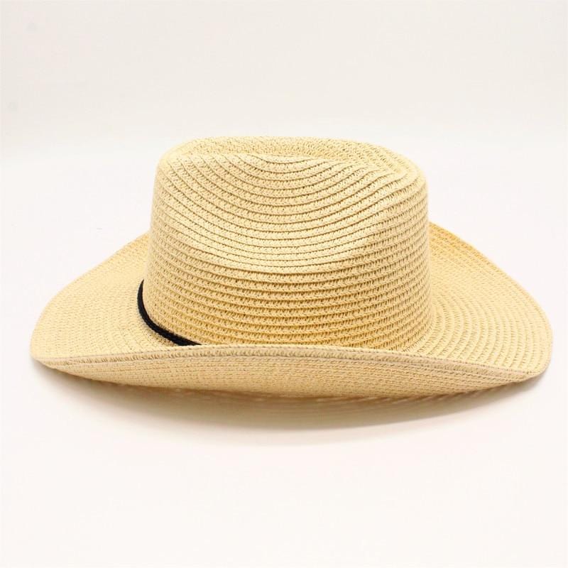 Chapeau de Paille Authentique avec Ficelle