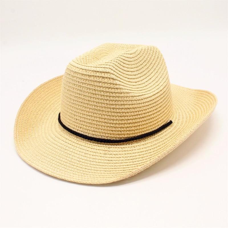 Chapeau de Paille Authentique avec Ficelle