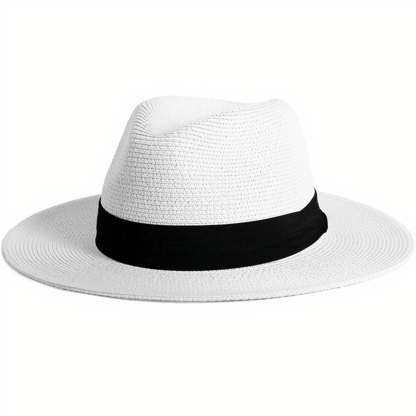 Chapeau de Paille Blanc Pour Homme - Élégance Assurée M (56-58 cm) *Taille internationale