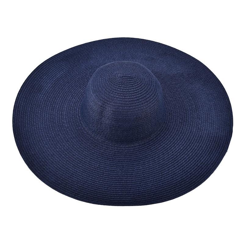 Chapeau de Paille Bleu Marine - Style Marin