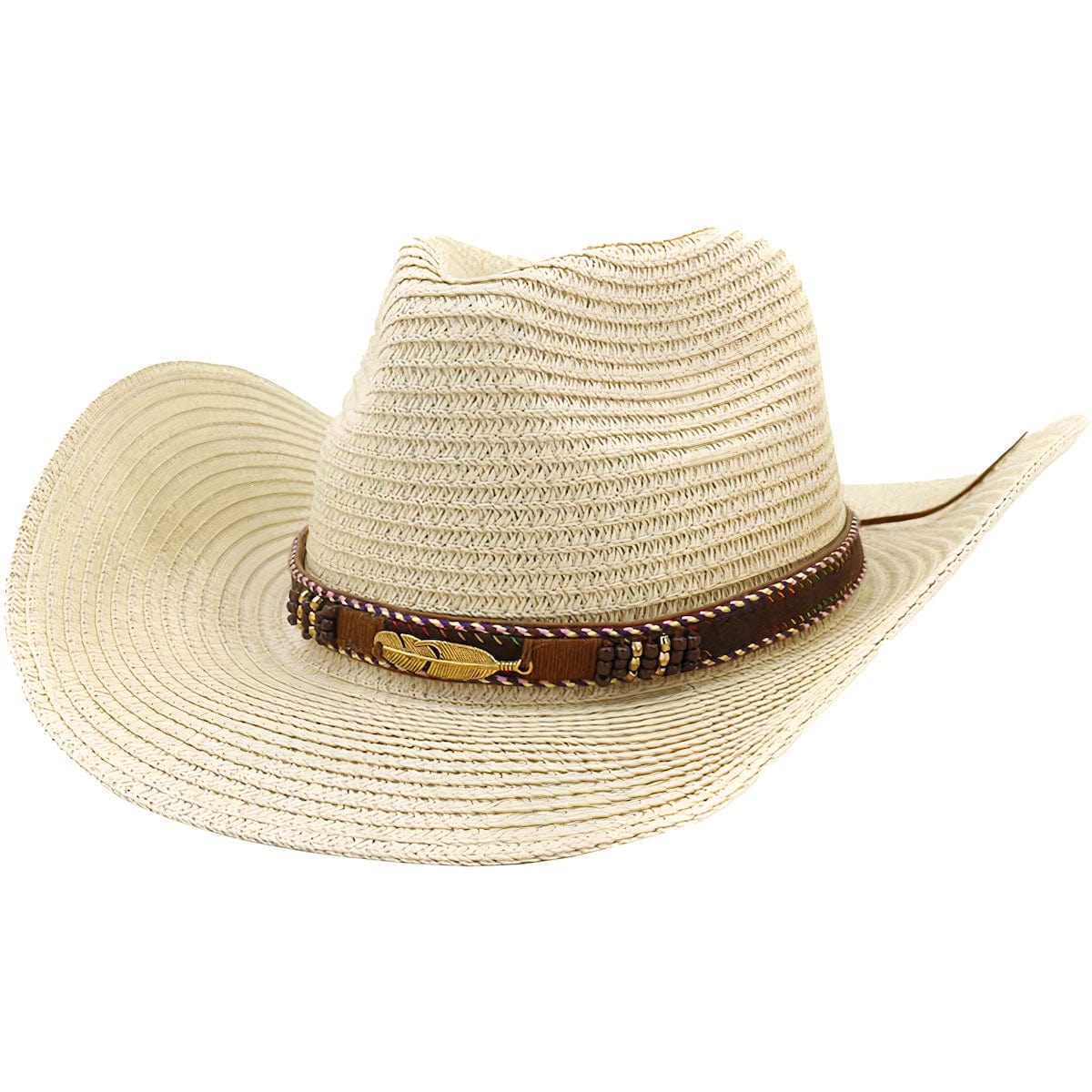 Chapeau de Paille Cowboy Beige - Style Western Chic
