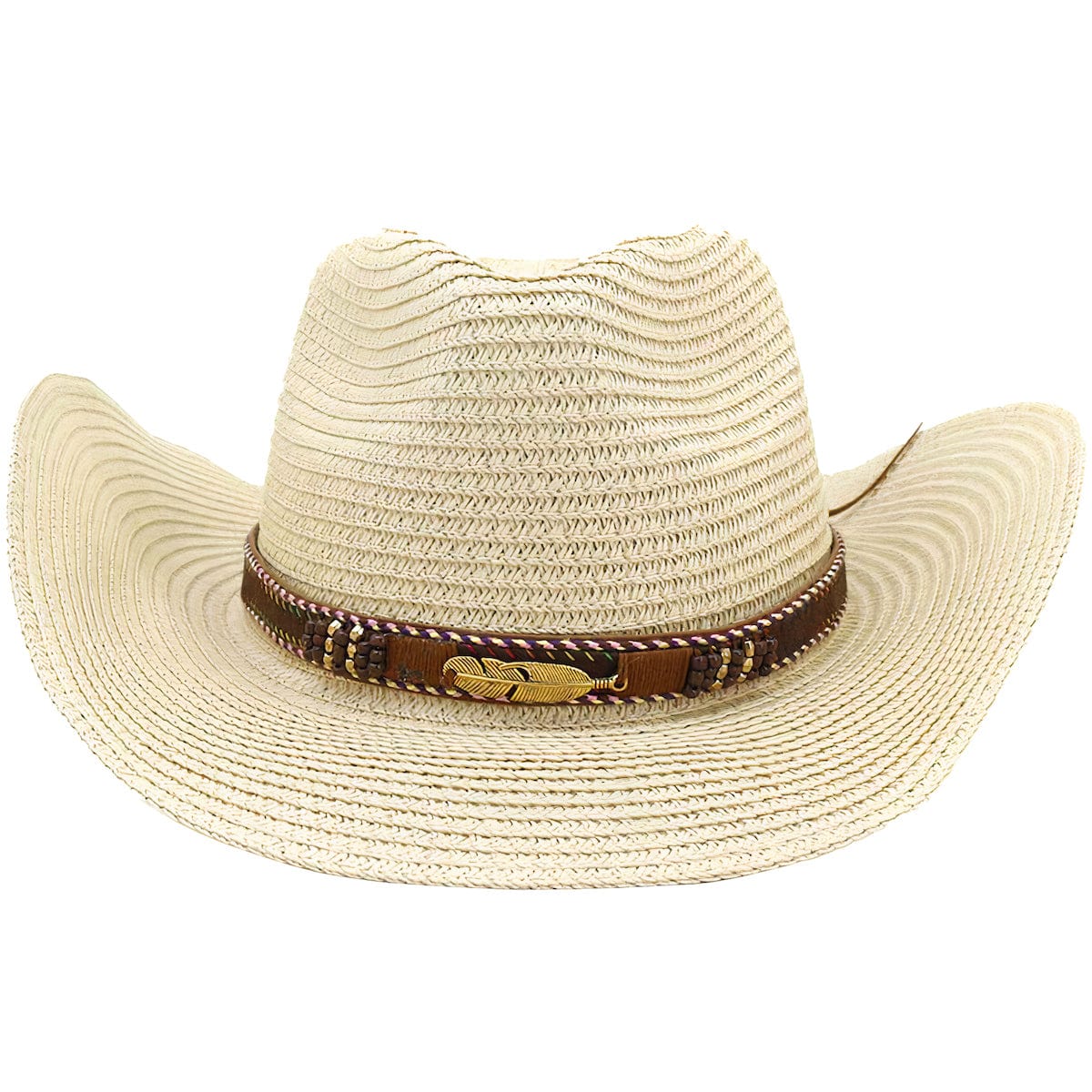 Chapeau de Paille Cowboy Beige - Style Western Chic