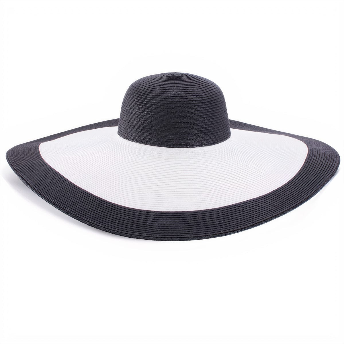 Chapeau de Paille Élégance Bicolore