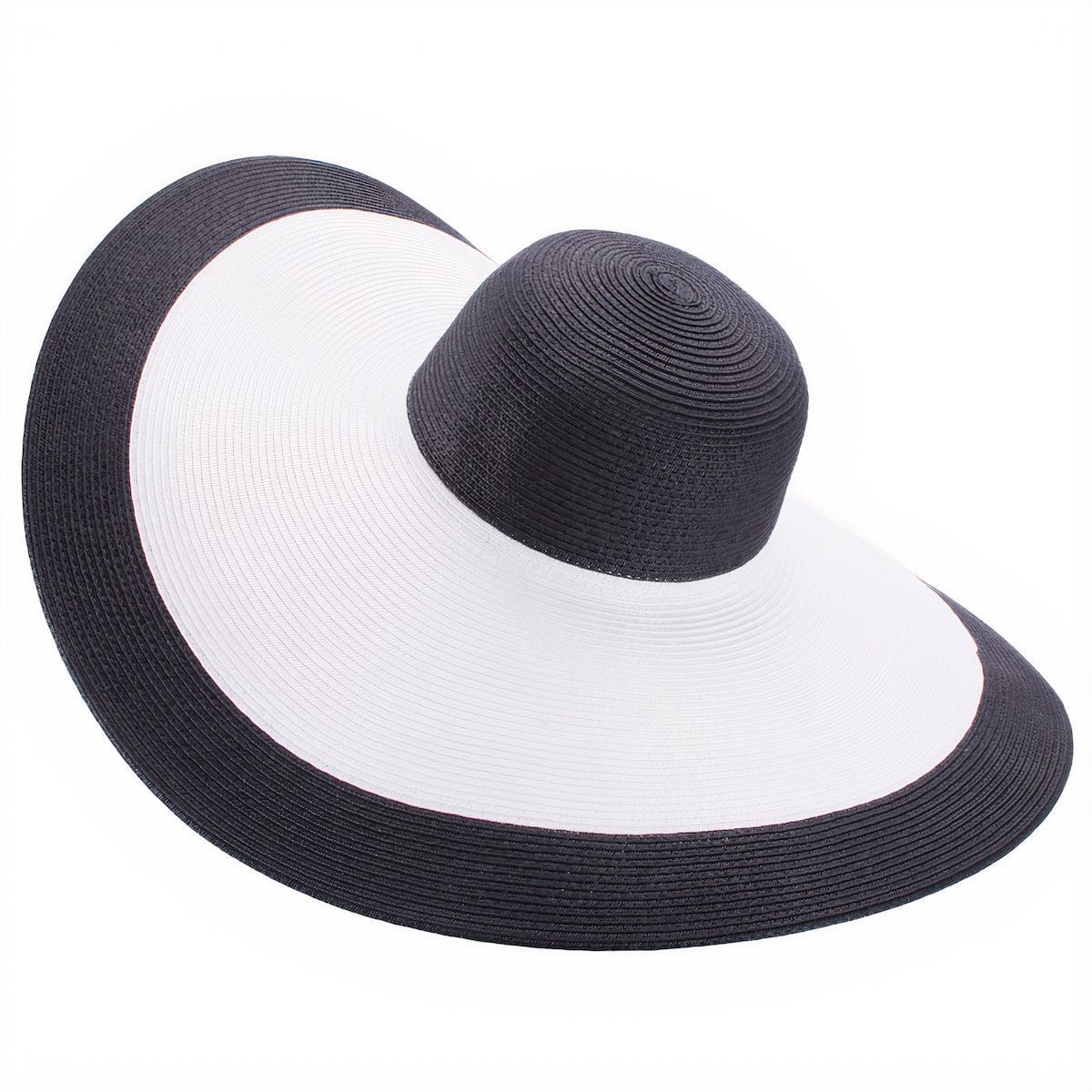 Chapeau de Paille Élégance Bicolore