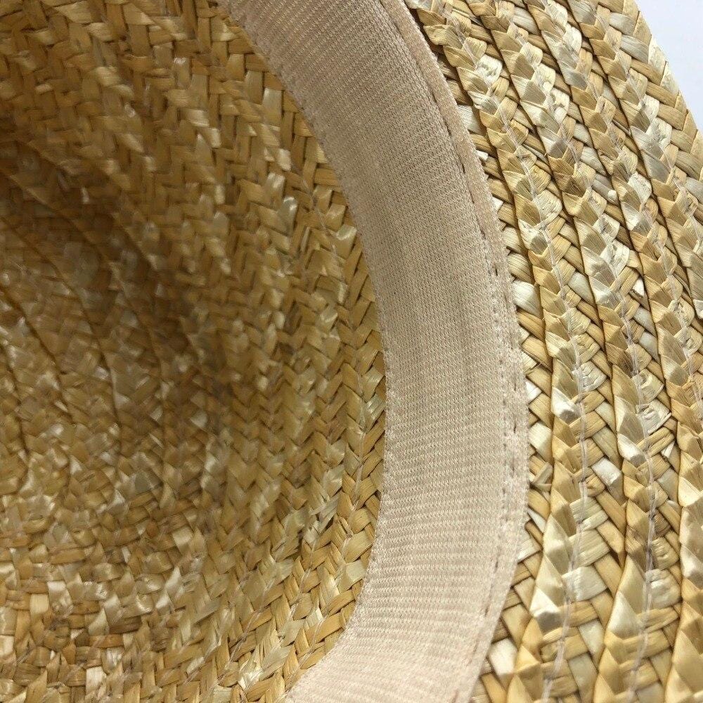 Chapeau de Paille Élégant avec Voile