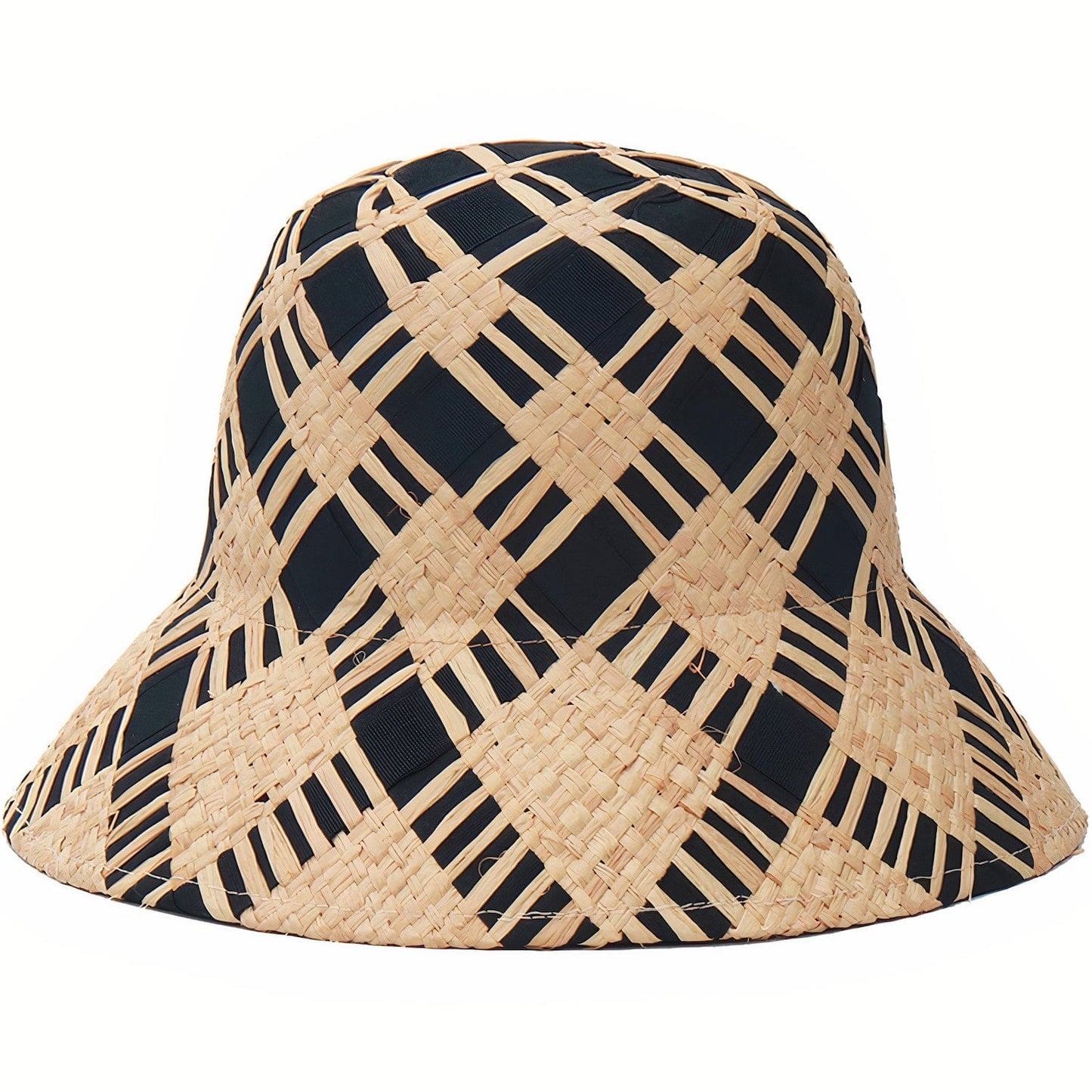 Chapeau de Paille élégant en Forme Cloche