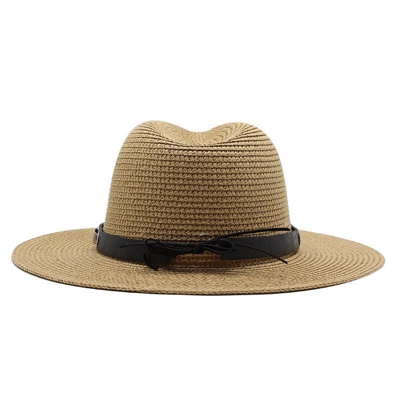 Chapeau de Paille et Cuir Panama - Collection Élégance Naturelle
