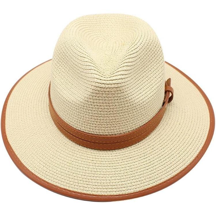 Chapeau de Paille Panama Beige par Mode Élégante