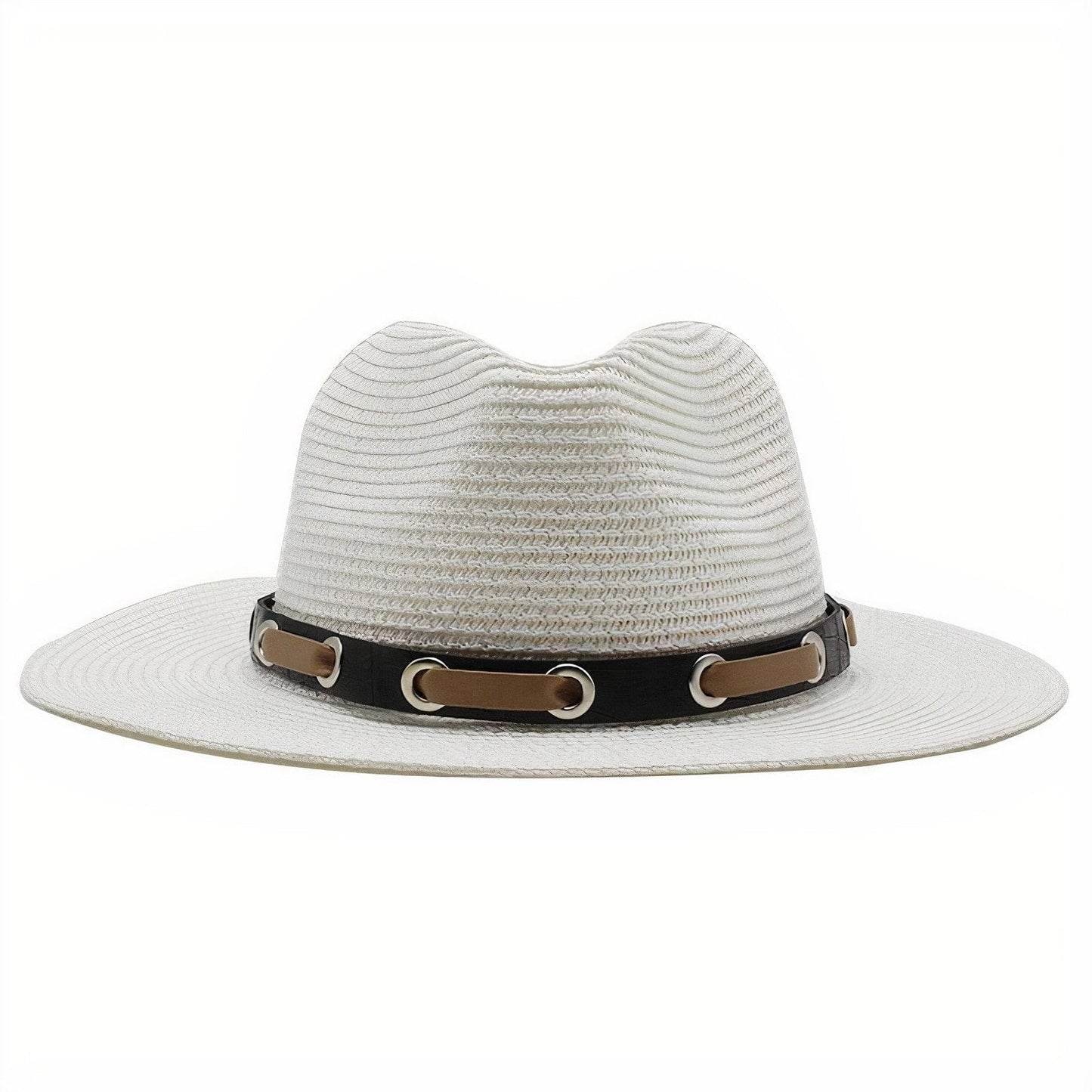 Chapeau de Paille Premium avec Bandeau en Cuir