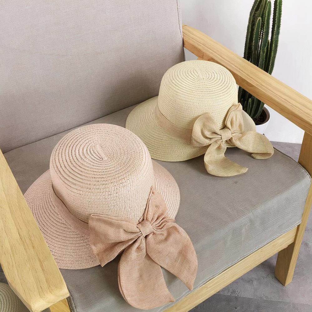 Chapeau de Paille Rose Bohème - Collection Boho Chic