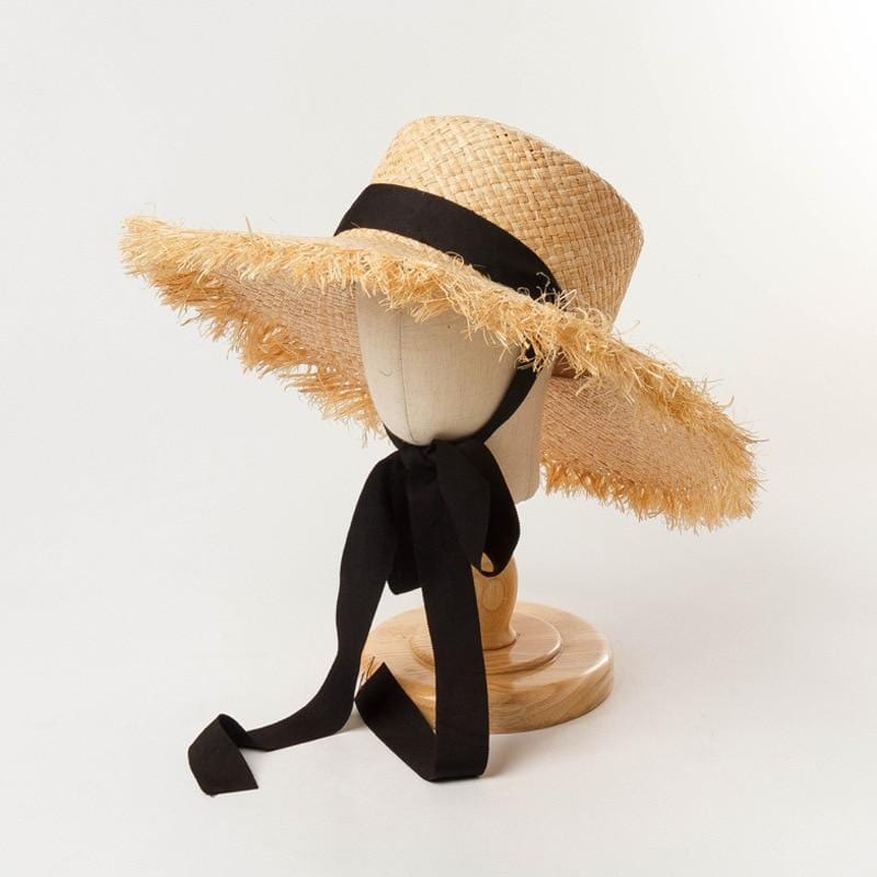 Chapeau de Paille Ruban - Style & Élégance