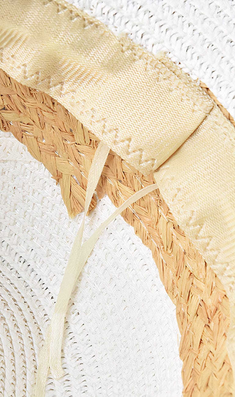 Chapeau de Plage Blanc "Soleil d'Été"
