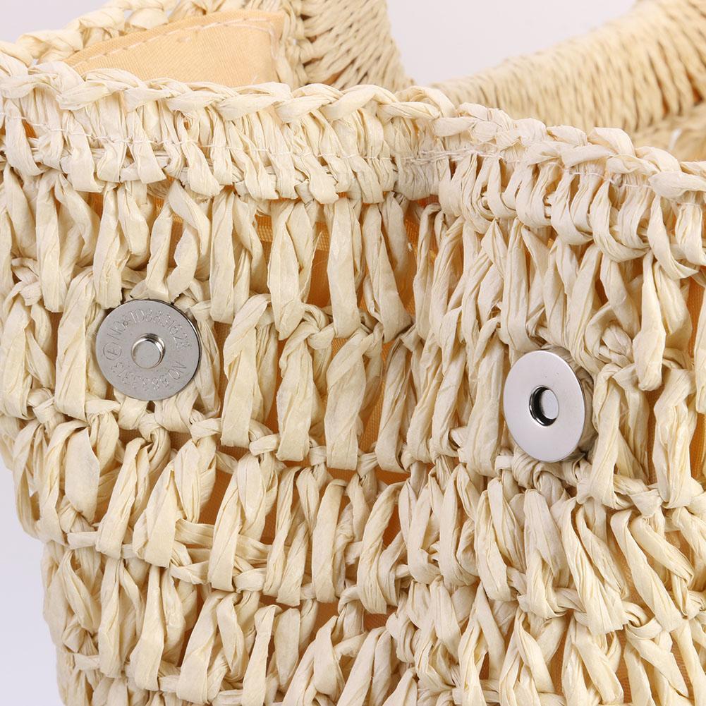 Grand Sac Cabas de Plage en Paille