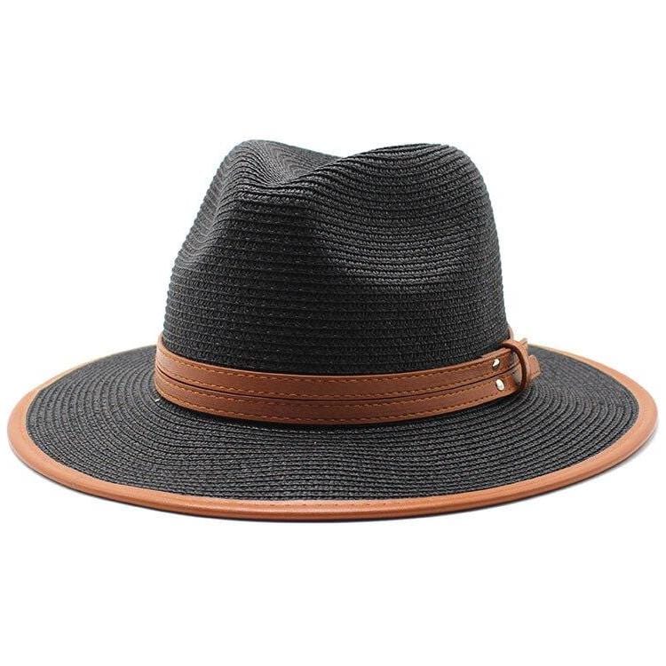 Panama Noir - Chapeau de Paille tendance