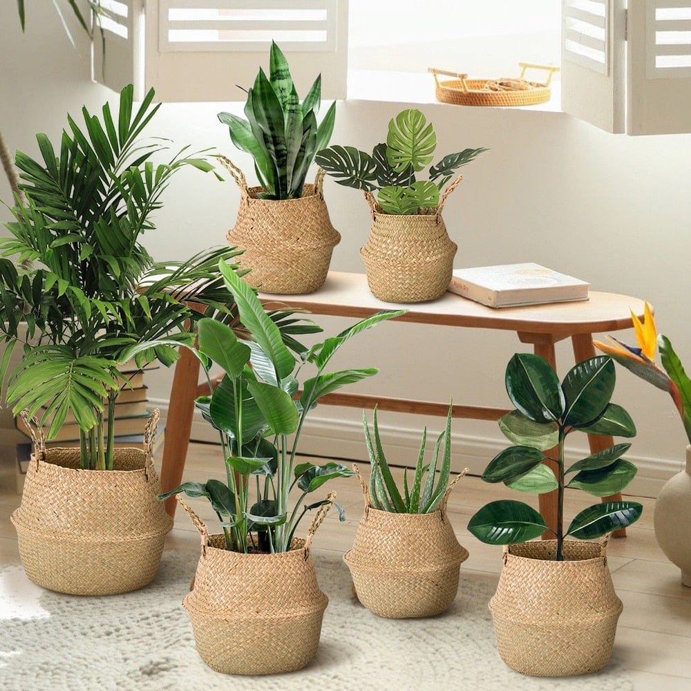 Panier en Osier Tressé Cache Pot