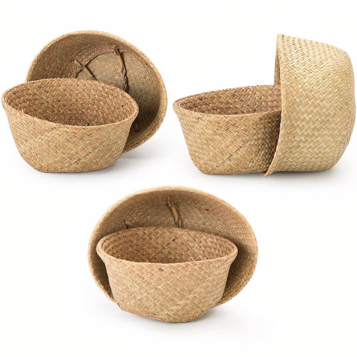 Panier en Osier Tressé Cache Pot