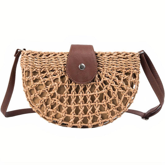 Sac à Main Bandoulière en Paille Summer Chic