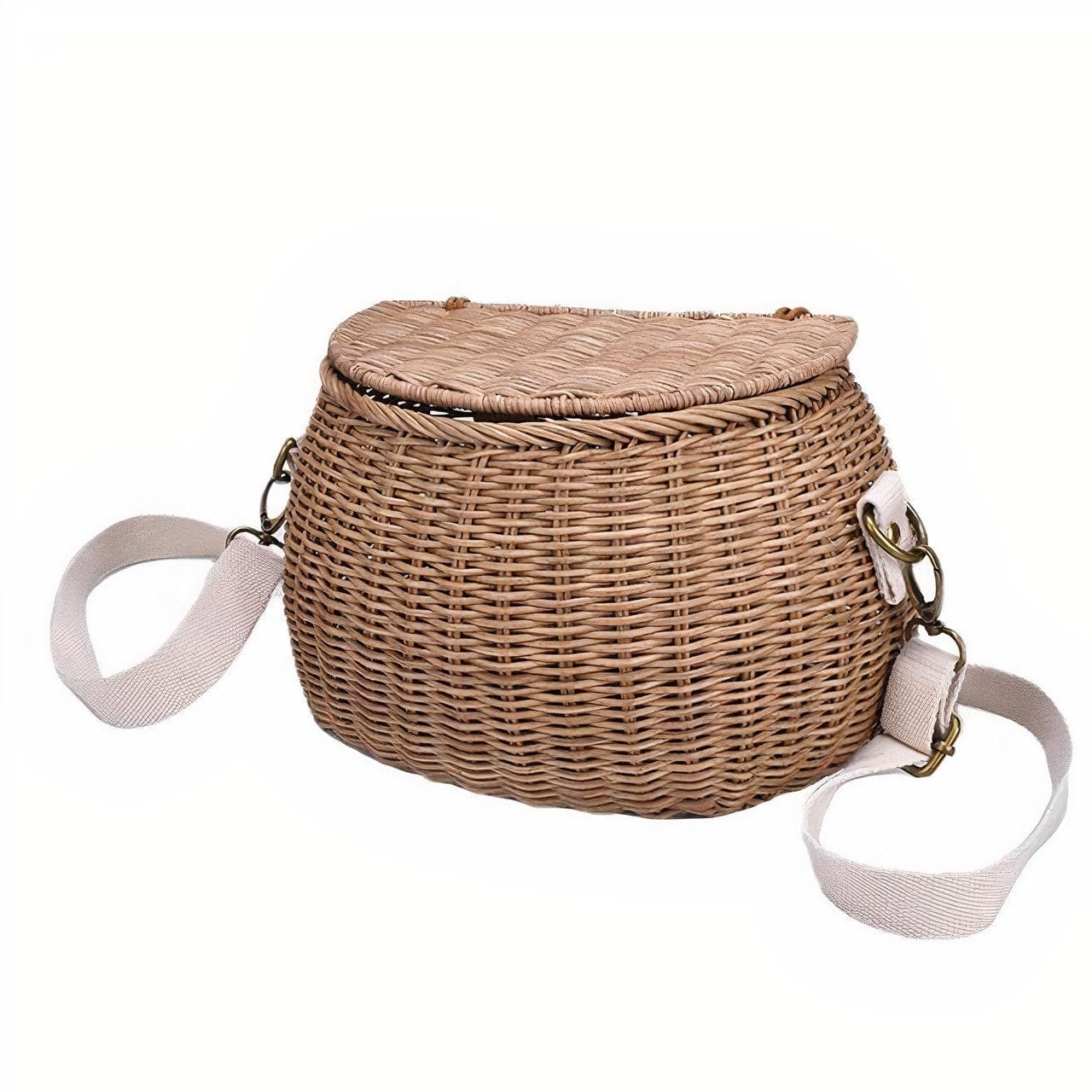 Sac à Main en Osier "Le Panier Chic" Petit format (22 cm x 12 cm x 13 cm)
