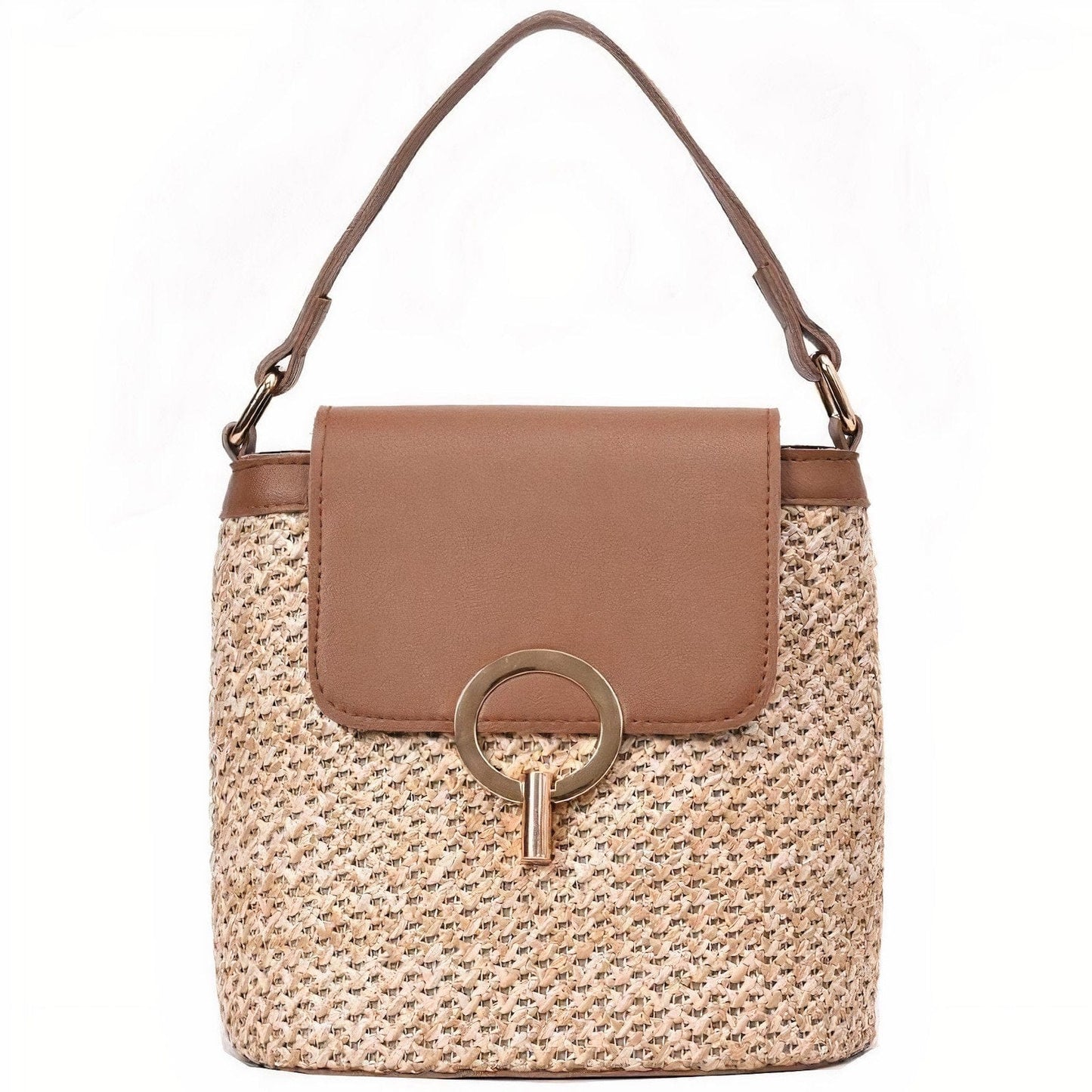 Sac à Main en Paille Carré