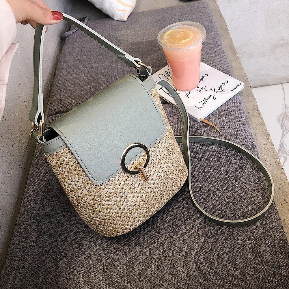 Sac à Main en Paille Carré Chic