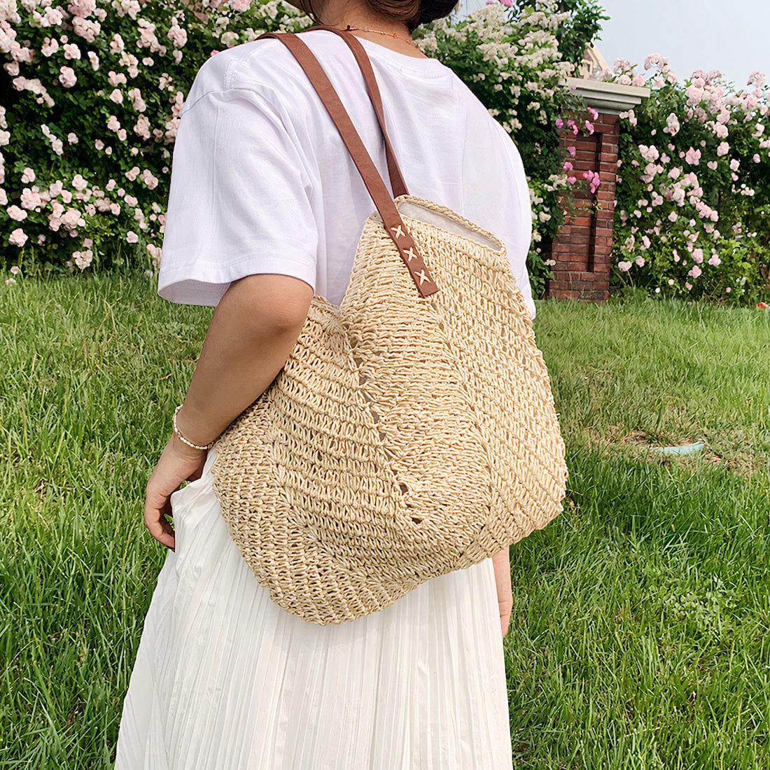 Sac à Main en Paille Chic
