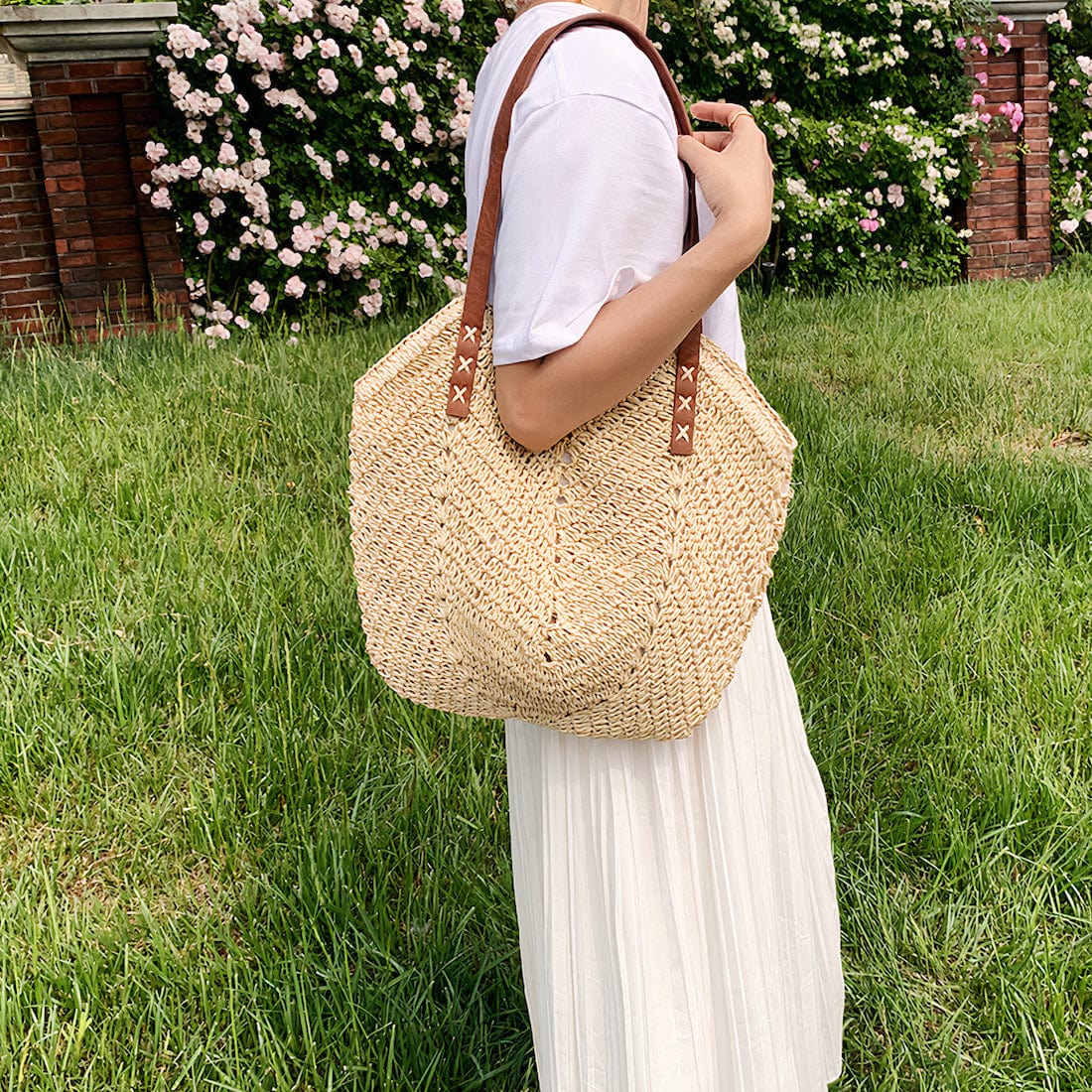 Sac à Main en Paille Chic
