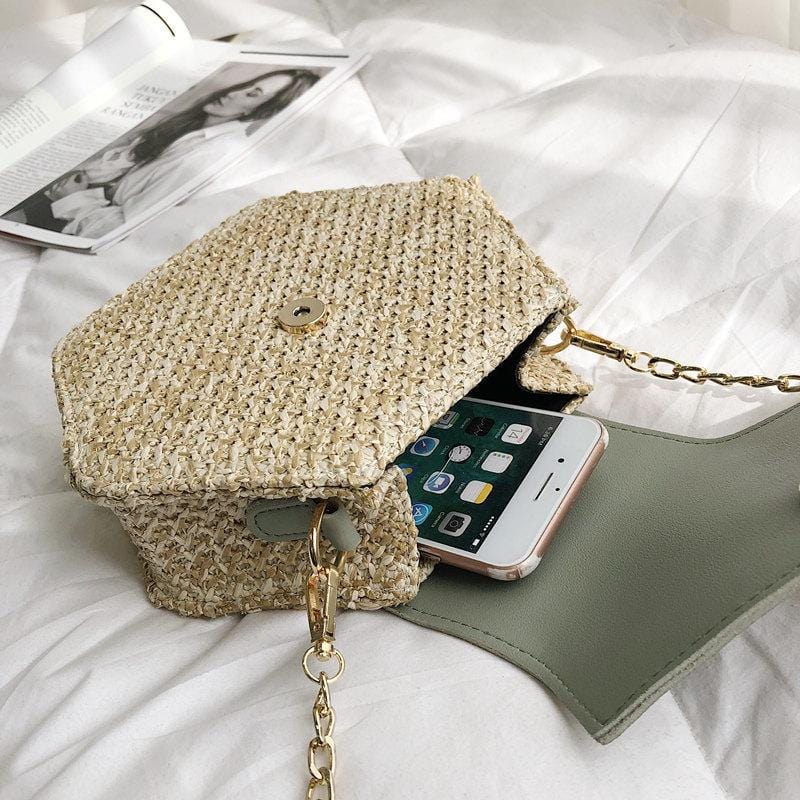 Sac à Main en Paille de Petit Format