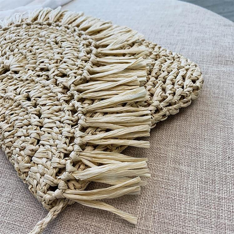 Sac à Main en Paille Feuilles de Paille - Collection Estivale