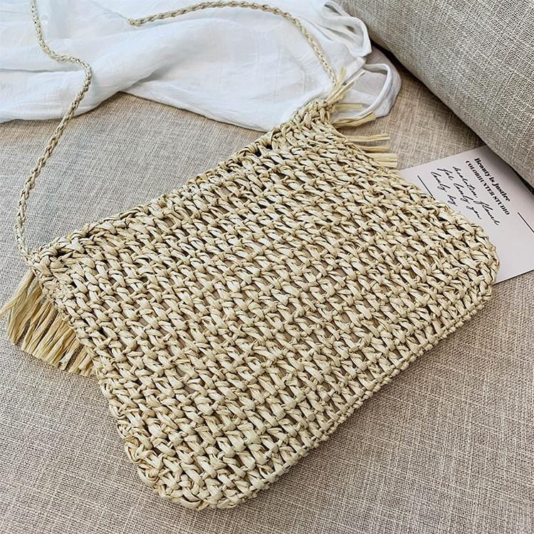 Sac à Main en Paille Feuilles de Paille - Collection Estivale