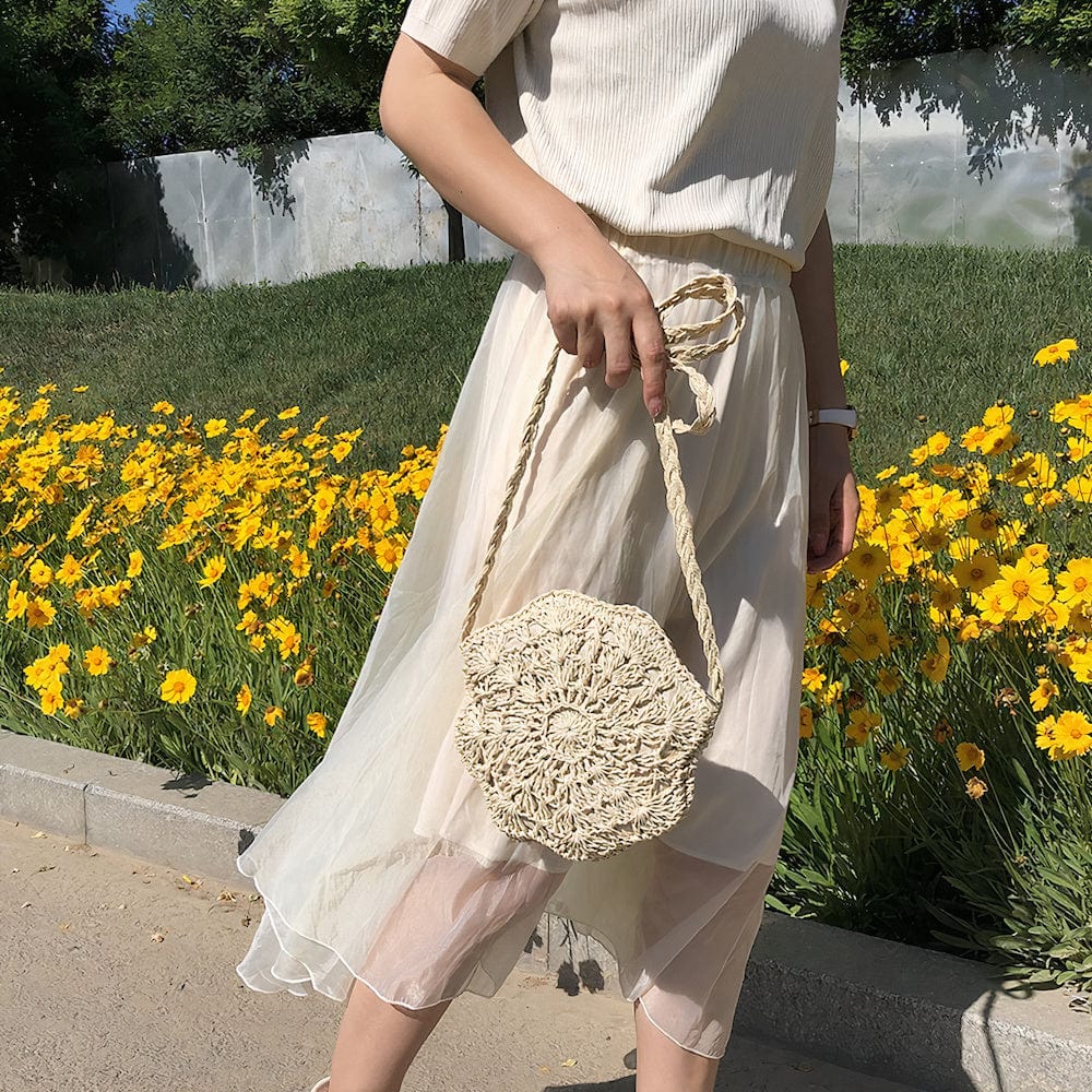 Sac à Main en Paille Original - Beige tendance