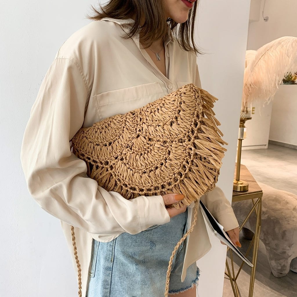 Sac à Main en Paille Souple