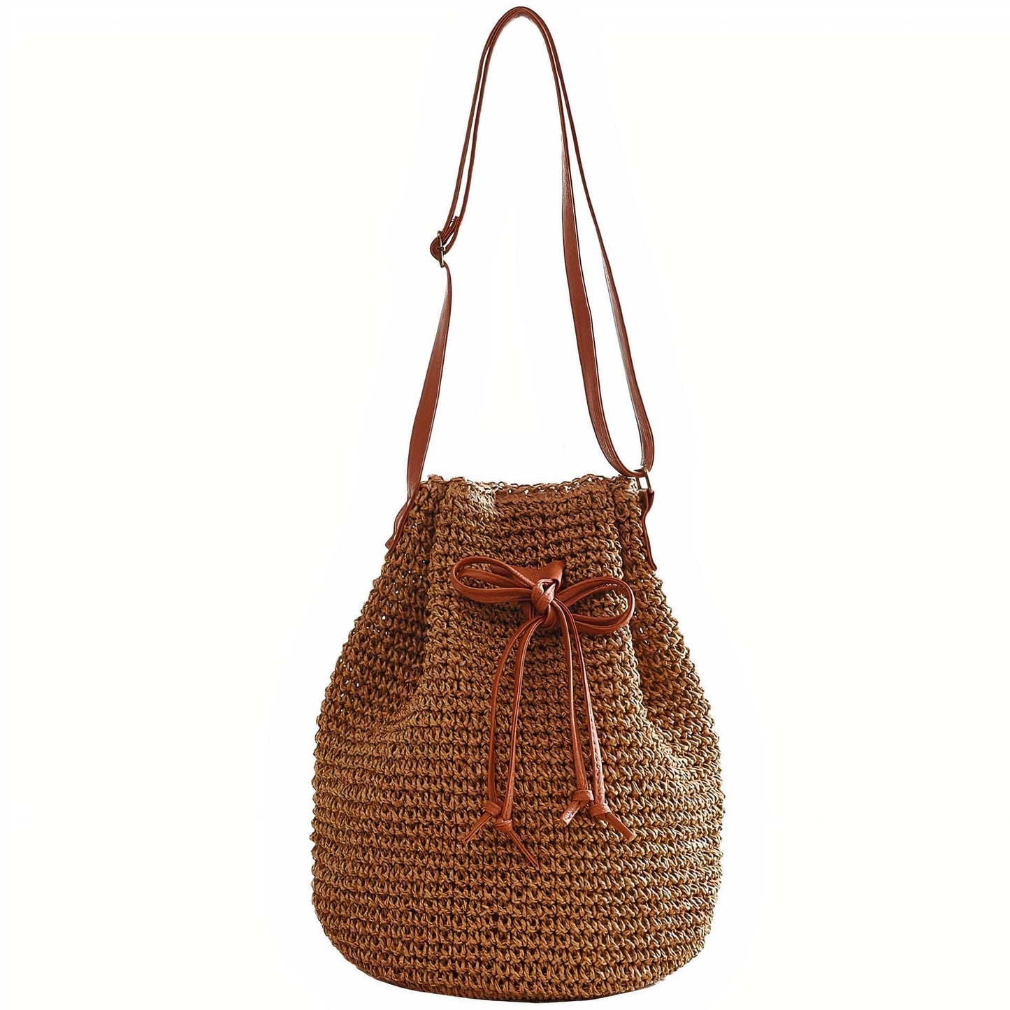 Sac à Main en Paille Tressée Élégant