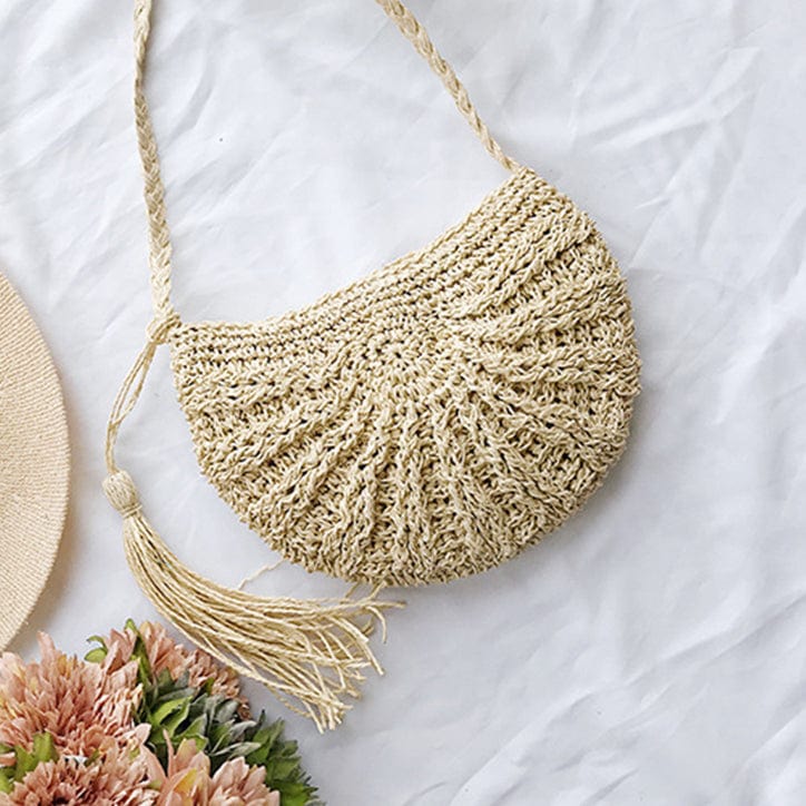 Sac à Main Paille Pompon by Demi-Lune