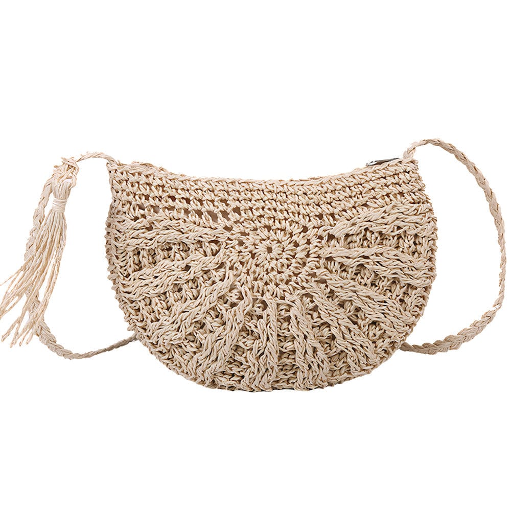 Sac à Main Paille Pompon by Demi-Lune