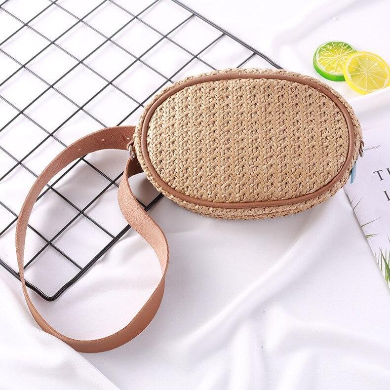 Sac Banane en Paille Mini Taille