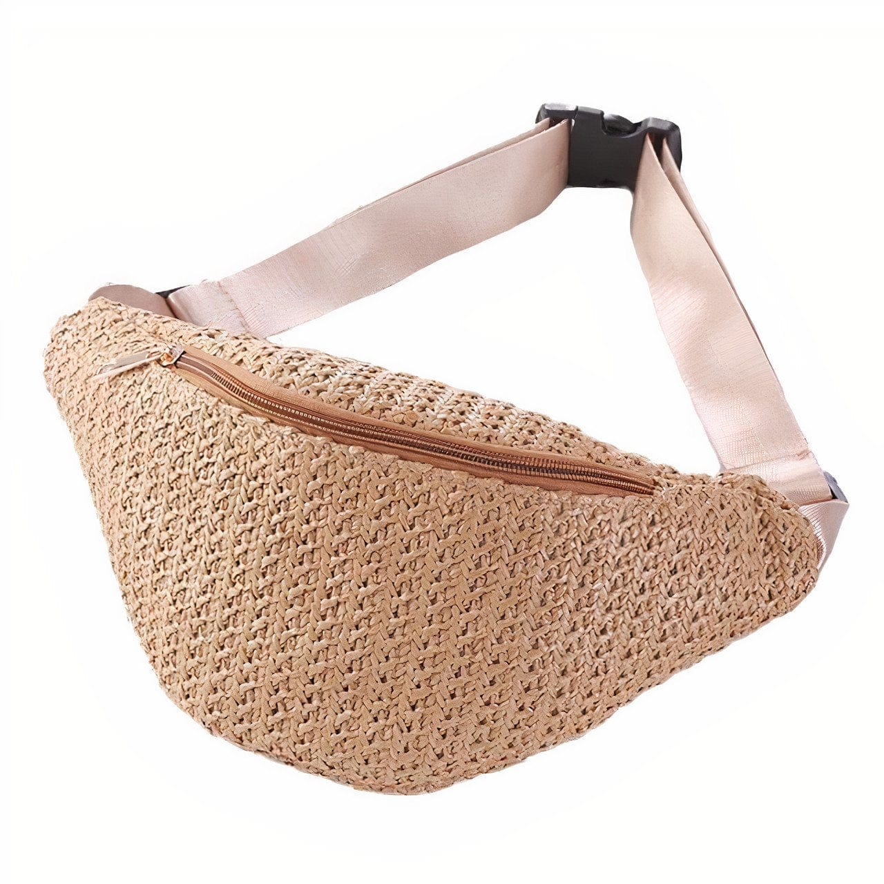 Sac Banane en Paille Naturelle