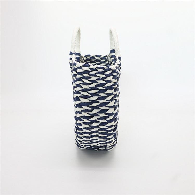 Sac Cabas en Paille Bleu Marine