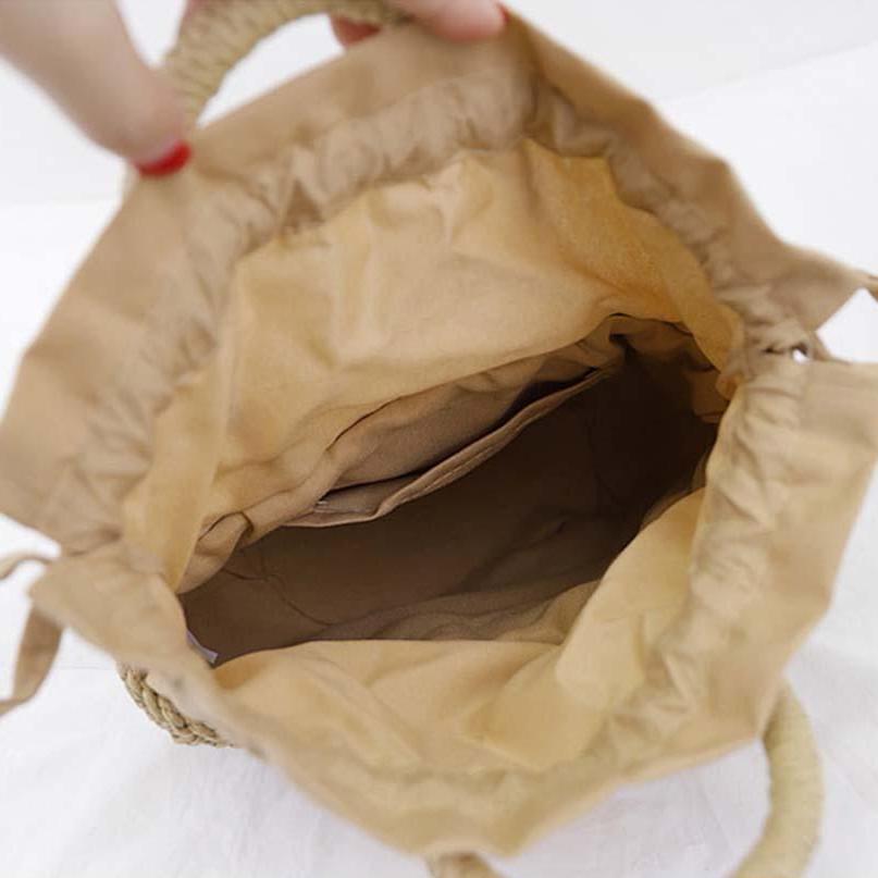 Sac Cabas en Paille et Osier JoliJute