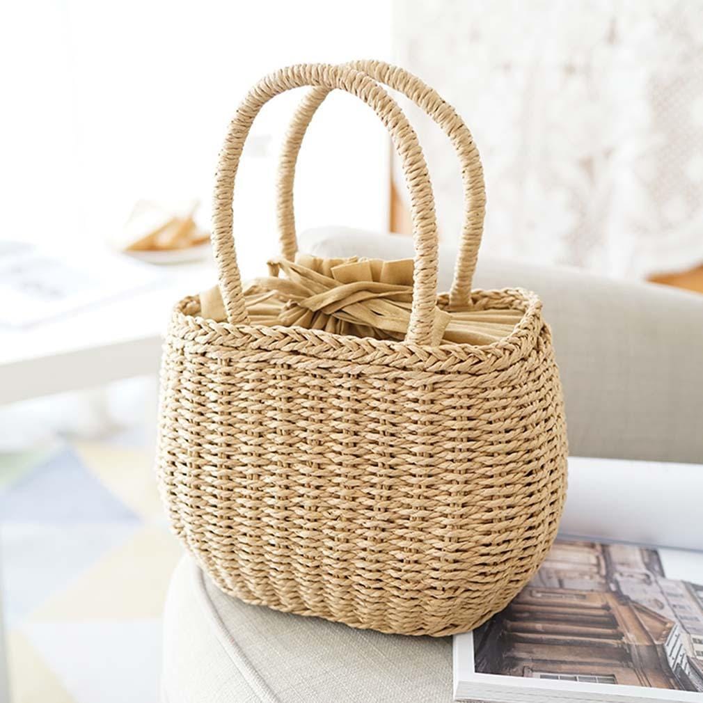 Sac Cabas en Paille et Osier JoliJute
