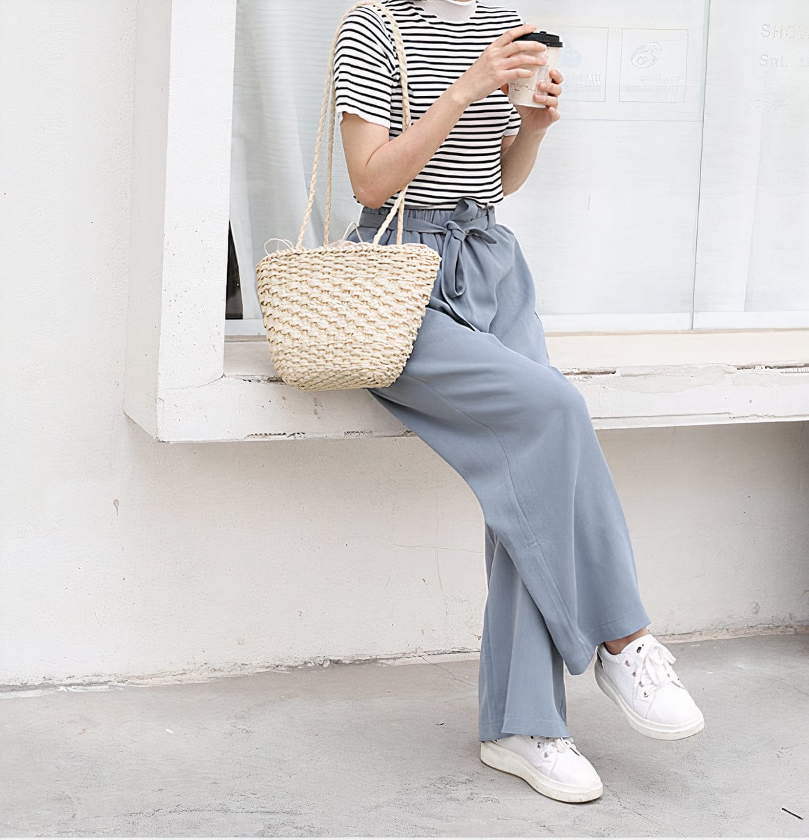 Sac Cabas en Paille Style Bohème