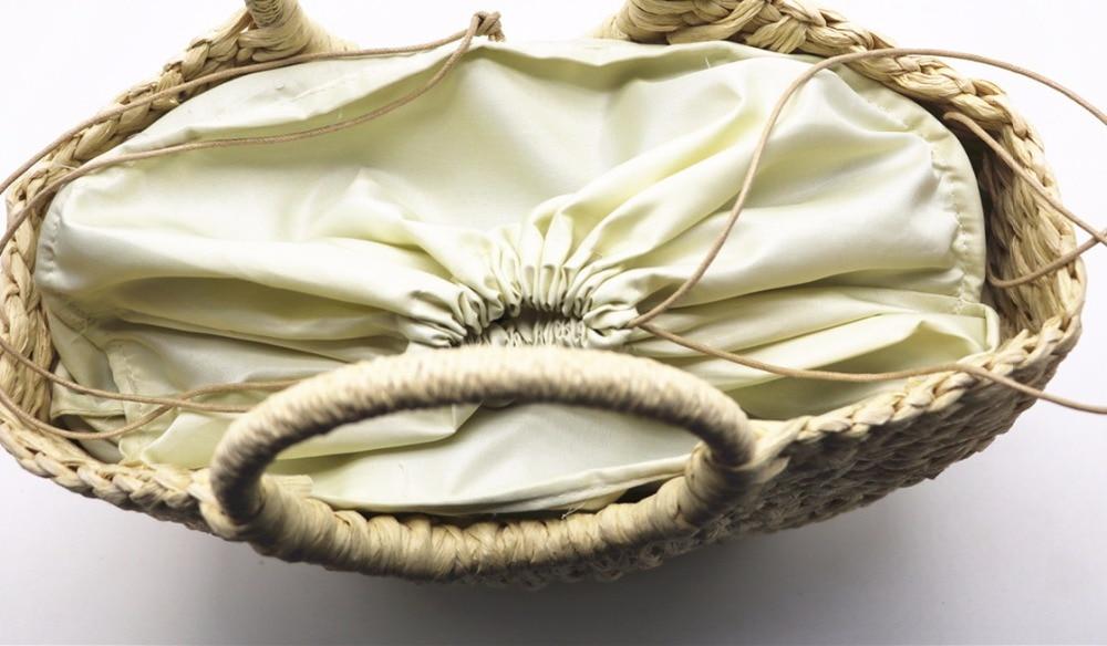 Sac Cabas en Paille Tressée - Beige